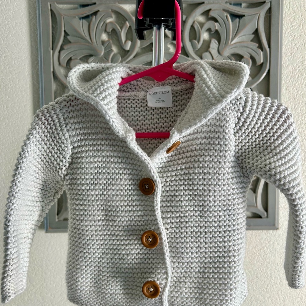 Nordstrom Baby Gray Cozy Knit Sweater